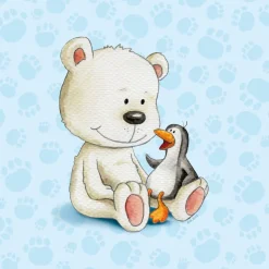 PRO ART Basic cellophaniert Bild LITTLE FRIENDS BÄR 27 x 27 cm mehrfarbig