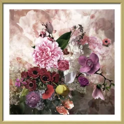 PRO ART Framed-Art Bild BAROQUE FLOWERMIX II 32,5 x 32,5 cm mehrfarbig