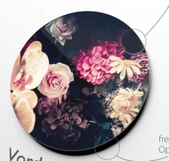 PRO ART Glas Art Bild BAROQUE FLOWERS II 20 cm