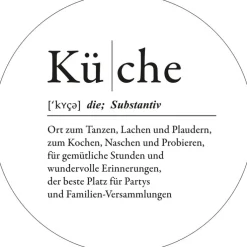 PRO ART Glasbild KÜCHE 20 cm