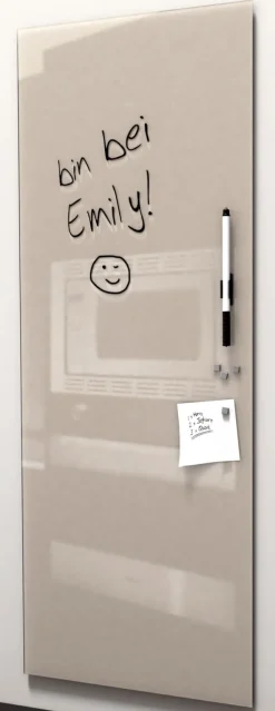 PRO ART Memoboard 80 x 30 cm Metall beige