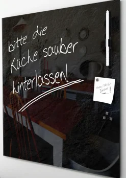 PRO ART Memoboard 50 x 50 cm Metall grau/schwarz