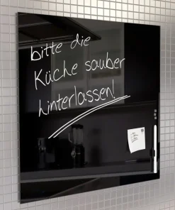 PRO ART Memoboard 50 x 50 cm Metall schwarz