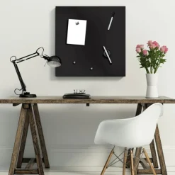 PRO ART Memoboard 50 x 50 cm Metall schwarz