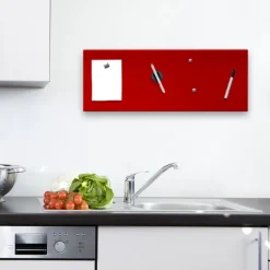 PRO ART Memoboard 80 x 30 cm Metall rot