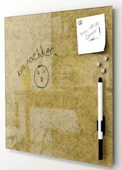 PRO ART Memoboard Set 7-teilig Metallic goldfarbig