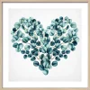 PRO ART Slim-Scandic Bild EUCALYPTUS HEART 33 x 33 cm Rahmen mehrfarbig