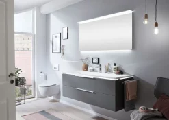 puris Waschplatz STAR LINE 140 cm Quarzgrau matt