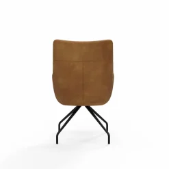 PURO Armlehnstuhl LEON 1 Missouri Leder cognacfarbig/schwarz