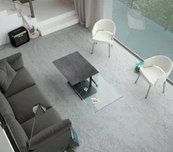 Puro Couchtisch OPERA 90(150) x 60 cm titan