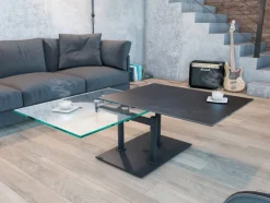 Puro Couchtisch OPERA 90(150) x 60 cm titan