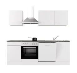 QUARTIER Küchenblock PETE 220cm Weiß