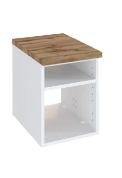 Regal DAVOS 30 x 41 cm Weiß matt/ Wotan Eiche