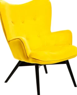 QUARTIER Relaxsessel VICKY VELVET gelb