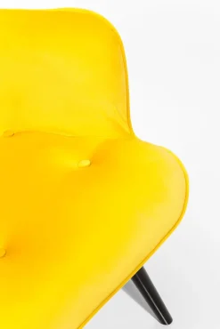 QUARTIER Relaxsessel VICKY VELVET gelb