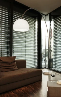 Retrofit Bogenlampe chromfarbig /weiß /Marmor weiß