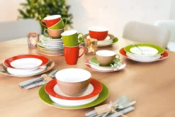 Ritzenhoff & Breker Dessertteller DOPPIO 6er Set rot