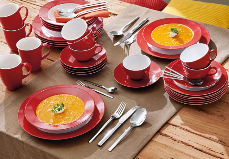 Ritzenhoff & Breker Kaffeebecher DOPPIO 6er Set rot