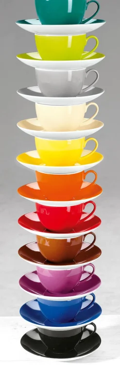 Ritzenhoff & Breker Kaffeebecher DOPPIO 6er Set rot