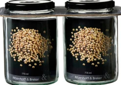 Ritzenhoff & Breker Vorratsglas MARA 2er Set 770 ml Glas rund