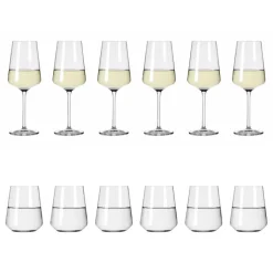 RITZENHOFF Wasser- und Weißweingläser-Set LICHTWEISS 12-teilig Kristallglas