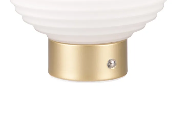 Reality RL RL Akku LED Tischlampe EARL messingfarbig /weiß