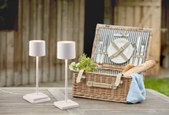 Reality RL RL Akku LED Tischlampe FERNANDEZ weiß