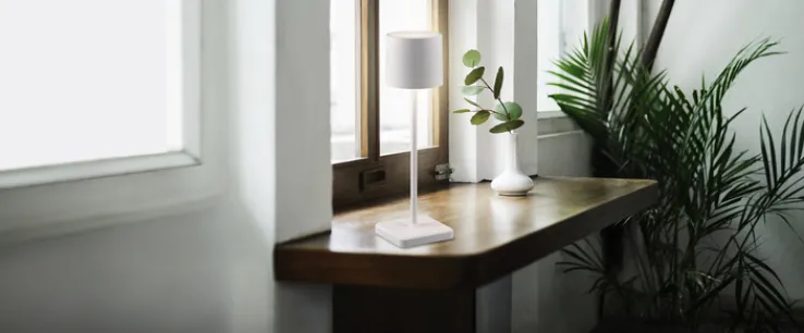 Reality RL RL Akku LED Tischlampe FERNANDEZ weiß