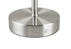 Reality RL RL Akku LED Tischlampe JEFF 30 cm nickelfarbig