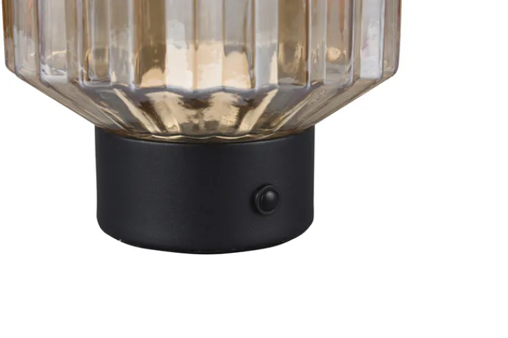 Reality RL RL Akku LED Tischlampe LORD schwarz /amber