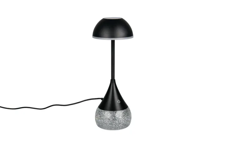Reality RL RL Akku LED Tischleuchte TEMBO, Kunststoff, Höhe 28,3 cm Schwarz