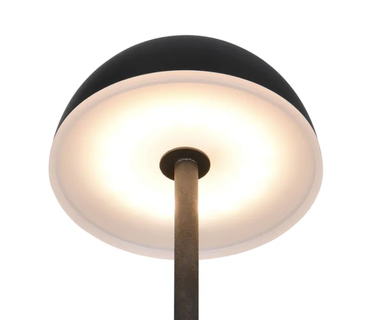 Reality RL RL Akku LED Tischleuchte TEMBO, Kunststoff, Höhe 28,3 cm Schwarz