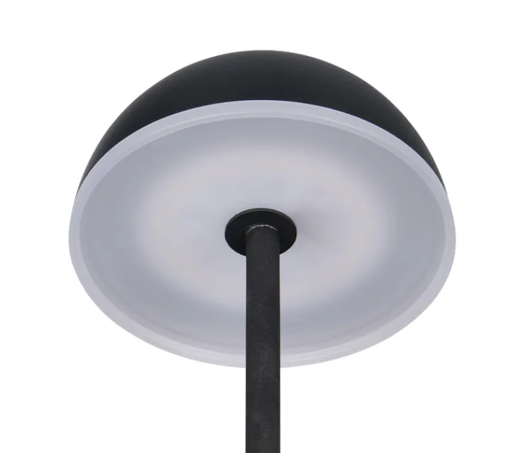 Reality RL RL Akku LED Tischleuchte TEMBO, Kunststoff, Höhe 28,3 cm Schwarz