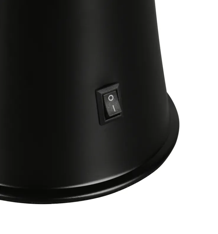 Reality RL RL Lavalampe ETNA, Metall/Glas/Wachs, Höhe 39 cm, LED 21 W, 3.000 K, 260 lm, Schutzklasse 2, IP20, Schwarz/Rot/Lila