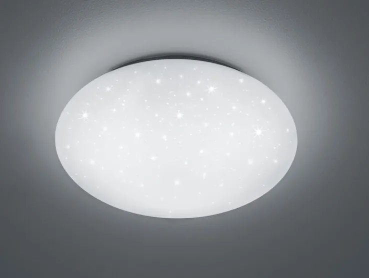 Reality RL RL LED Deckenlampe LUKIDA mit Fernbedienung 38 cm Kunststoff weiß