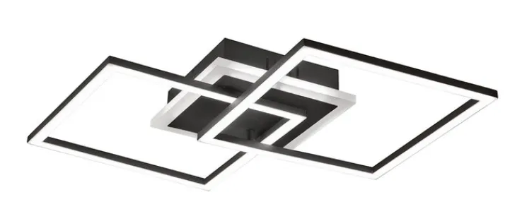 Reality RL RL LED Deckenlampe VENIDA 35,5 x 57,5 cm schwarz