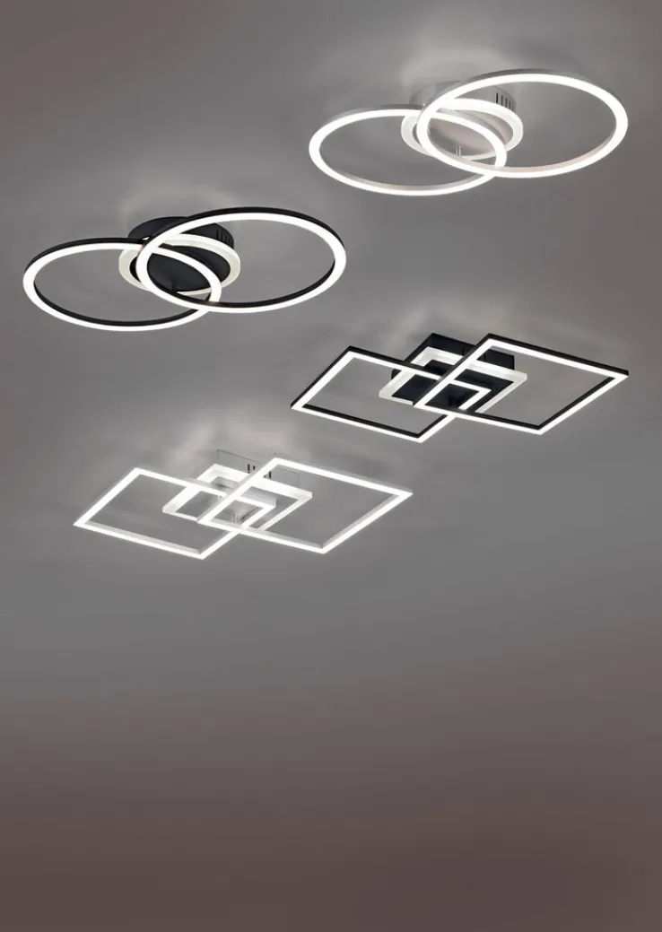 Reality RL RL LED Deckenlampe VENIDA 35,5 x 57,5 cm schwarz