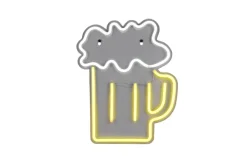 Reality RL RL LED Dekoleuchte, Kunststoff, 29,5 x 36 x 1,6 cm Mehrfarbig