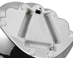 Reality RL RL LED Dekoleuchte SHELLY, Kunststoff, 17,5 x 14,5 x 12,5 cm Chromfarbig