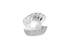 Reality RL RL LED Dekoleuchte SHELLY, Kunststoff, 17,5 x 14,5 x 12,5 cm Chromfarbig