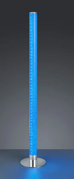 Reality RL RL LED Stehlampe LEIA mit Fernbedienung 104 cm Metall/Acryl chromfarbig/transparent