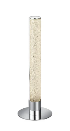 Reality RL RL LED Tischlampe LEIA mit Fernbedienung 40 cm Metall/Acryl chromfarbig/transparent