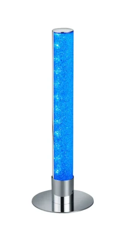 Reality RL RL LED Tischlampe LEIA mit Fernbedienung 40 cm Metall/Acryl chromfarbig/transparent