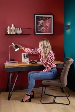 Reality RL RL Retrofit Tischlampe ADAM schwarz /messingfarbig