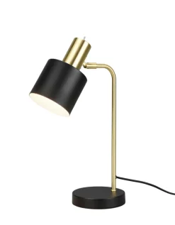Reality RL RL Retrofit Tischlampe ADAM schwarz /messingfarbig