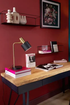 Reality RL RL Retrofit Tischlampe ADAM schwarz /messingfarbig