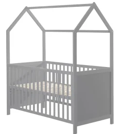 roba Babybett HAUSBETT 70 x 140 cm taupe