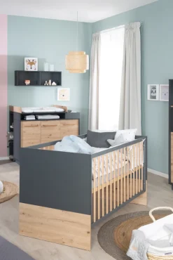 Kinder roba Gitterbett LENN anthrazit