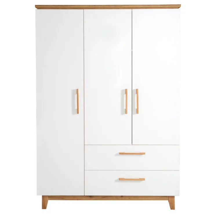 Kinder roba Kleiderschrank 135 x 200 x 55 cm weiß