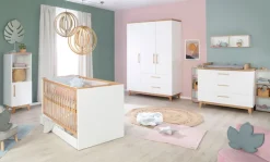 Kinder roba Kleiderschrank 135 x 200 x 55 cm weiß